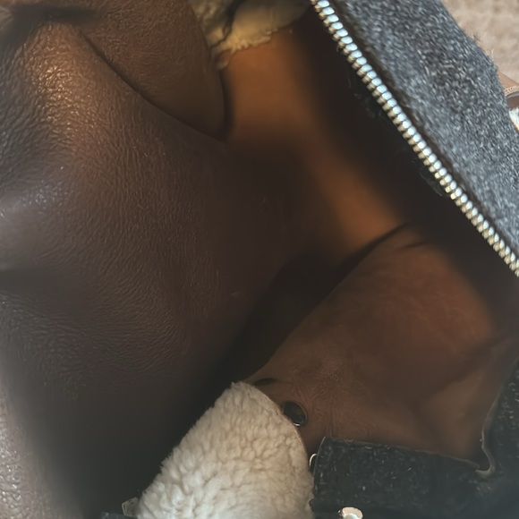 Marni Shearling Suede Brown and Cream Color Handbag Designer Luxury - Picture 8 of 8